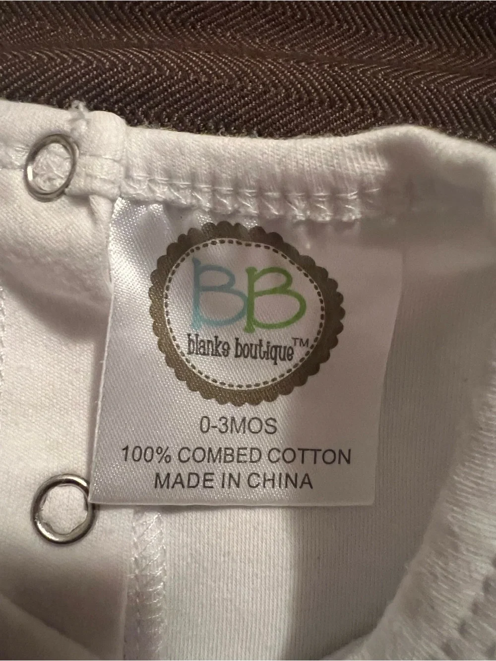 Blanks Boutique  Baby Boy 0-3 Months Golf Onesie